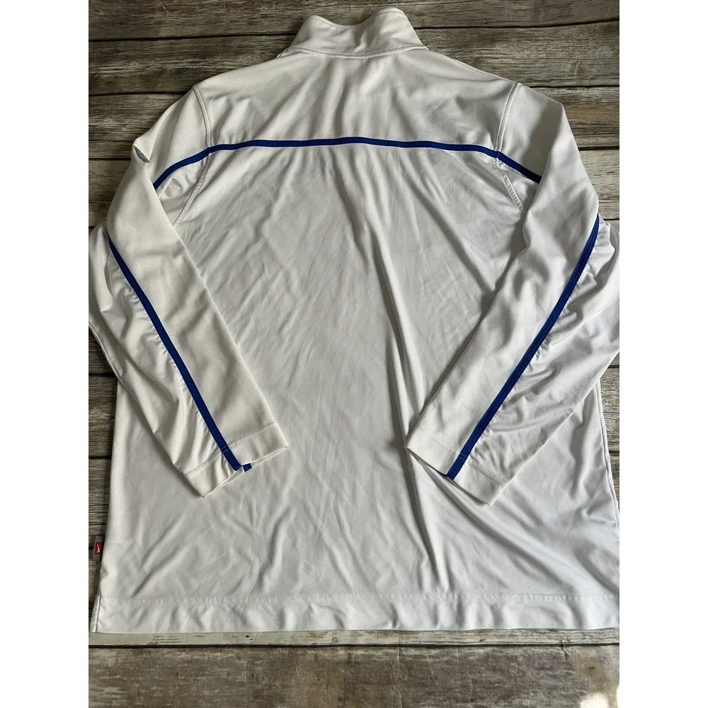 NIKE‎ Dri-Fit Half-Zip Long Sleeve Pullover Top Shirt Men's Size XXL White
